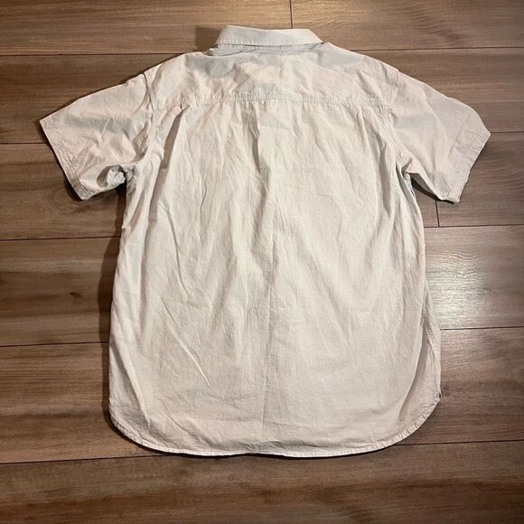 Columbia Light Tan Casual Buttonup Men Large Bin B-5 - Picture 4 of 4